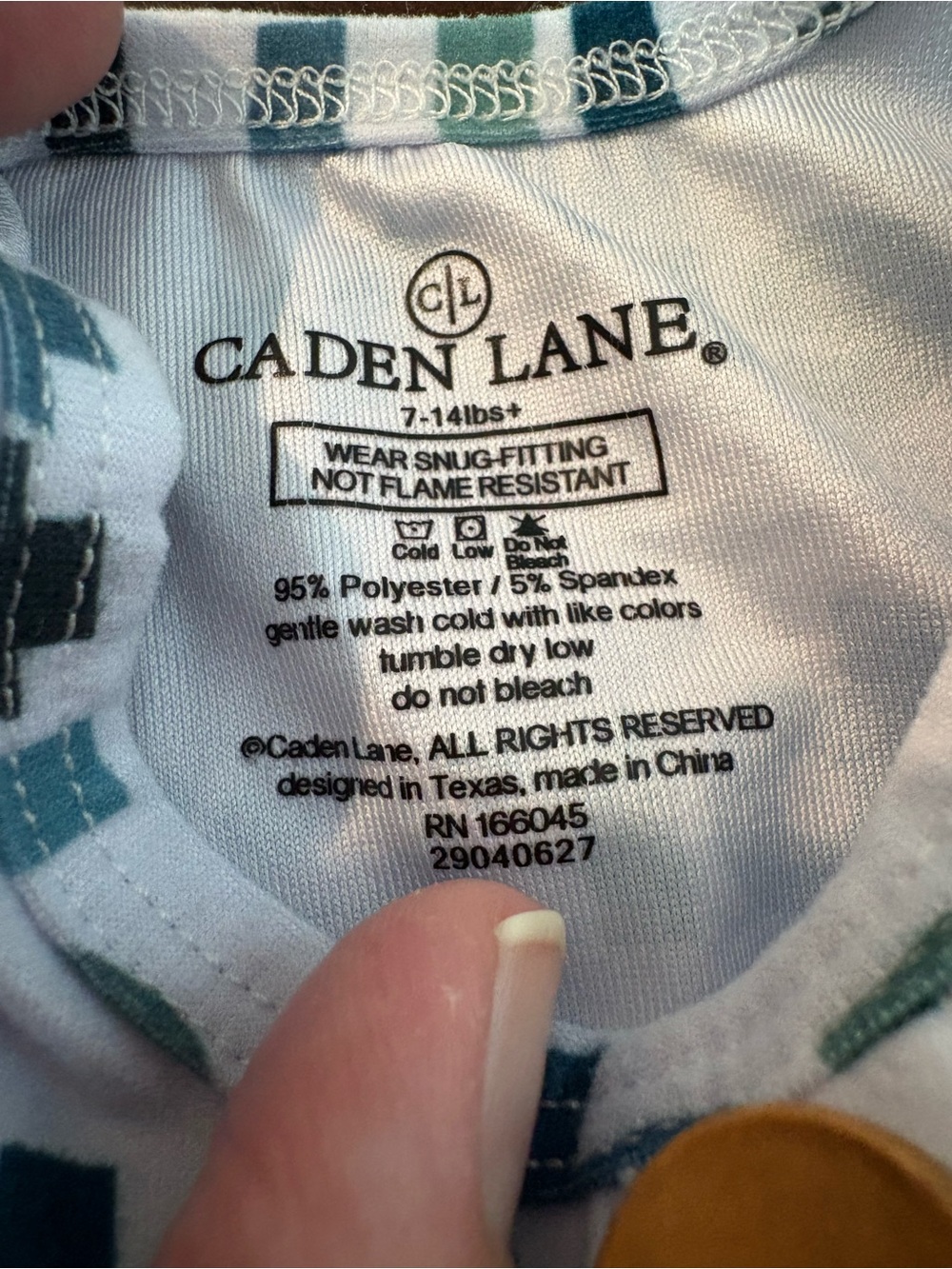 Caden Lane little brother knot gown with hat - Picture 2 of 2